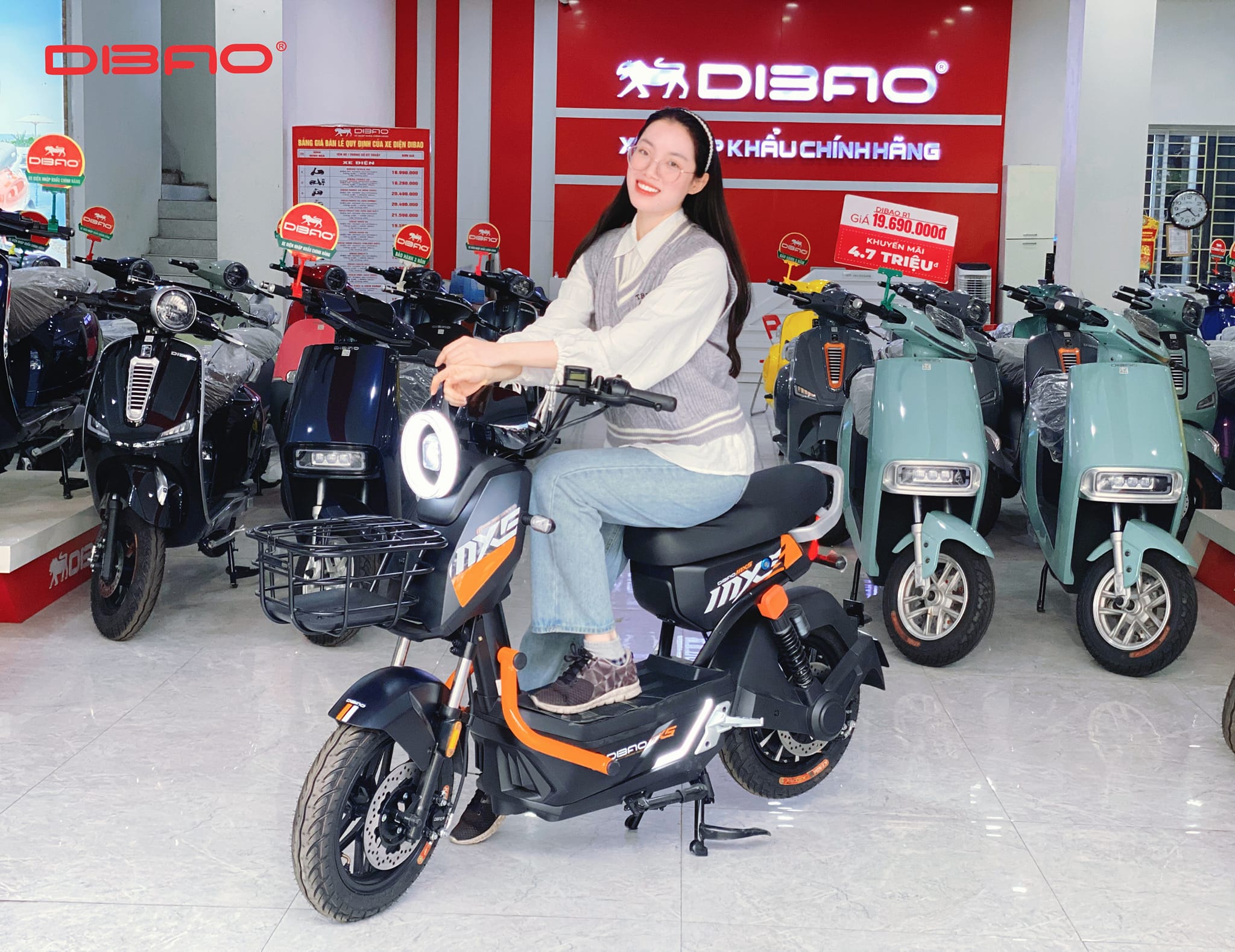 Xe m&aacute;y điện Dibao MXS