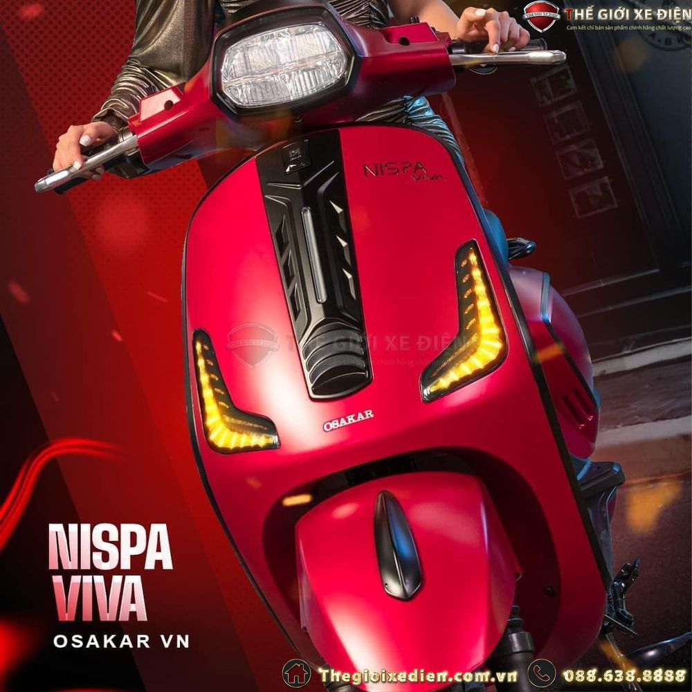 Osakar Nispa Viva 2025: Xe điện thời trang, năng động cho học sinh
