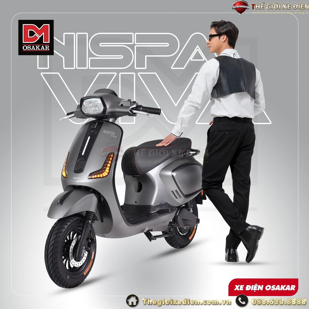 Osakar Nispa Viva 2025: Xe điện thời trang, năng động cho học sinh