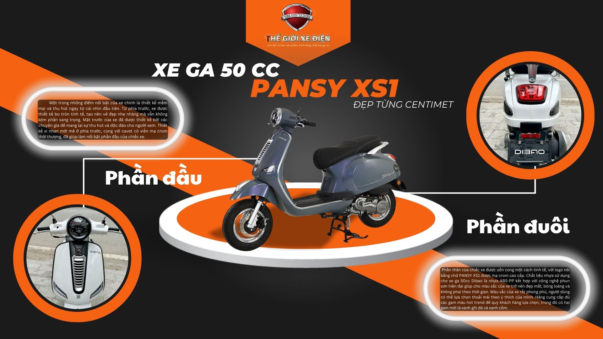 xe ga 50cc Pansy XS1 Neo Pro