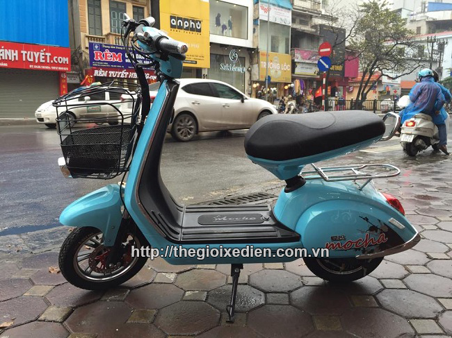 Xe điện Mocha Aima 946 màu xanh ngọc