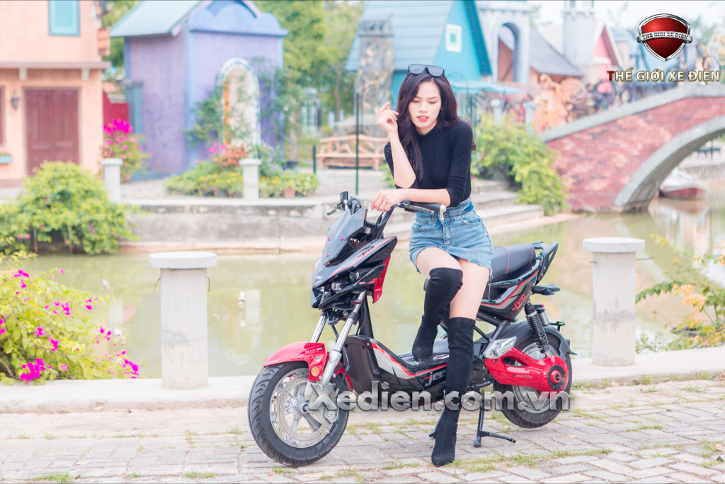 Xe điện JVC Jeek Plus 2020 phanh đĩa to
